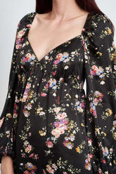 FLORAL LONG SLEEVE BABY DOLL DRESS, Dresses, $ 75.00, A Moment Of Now™